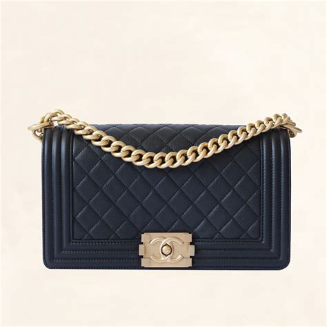 chanel boy mini caviar bag